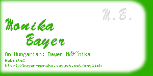 monika bayer business card